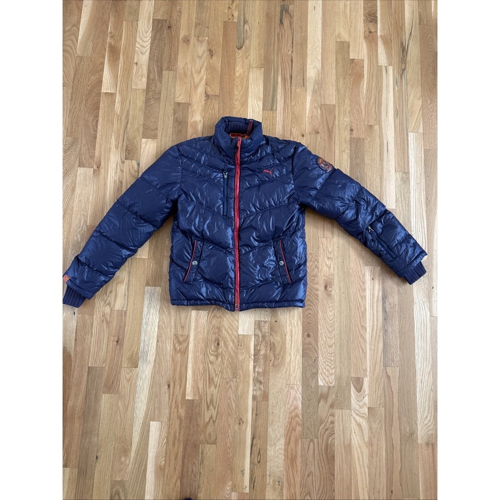 Rare Y2K Puma Puffer Woman's Jacket Purple Size Small. Oversized